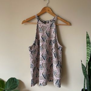 Anthropologie High Neck Tank Top